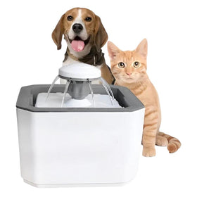 Fuente Bebedero Para Mascotas Blanco