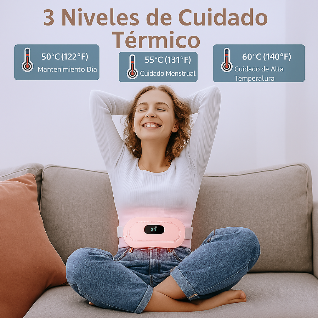 Cinturón Calentador Menstrual Masajeador