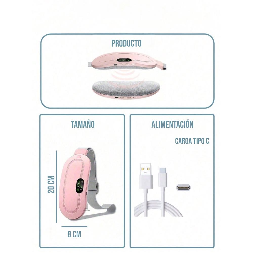 Cinturón Calentador Menstrual Masajeador
