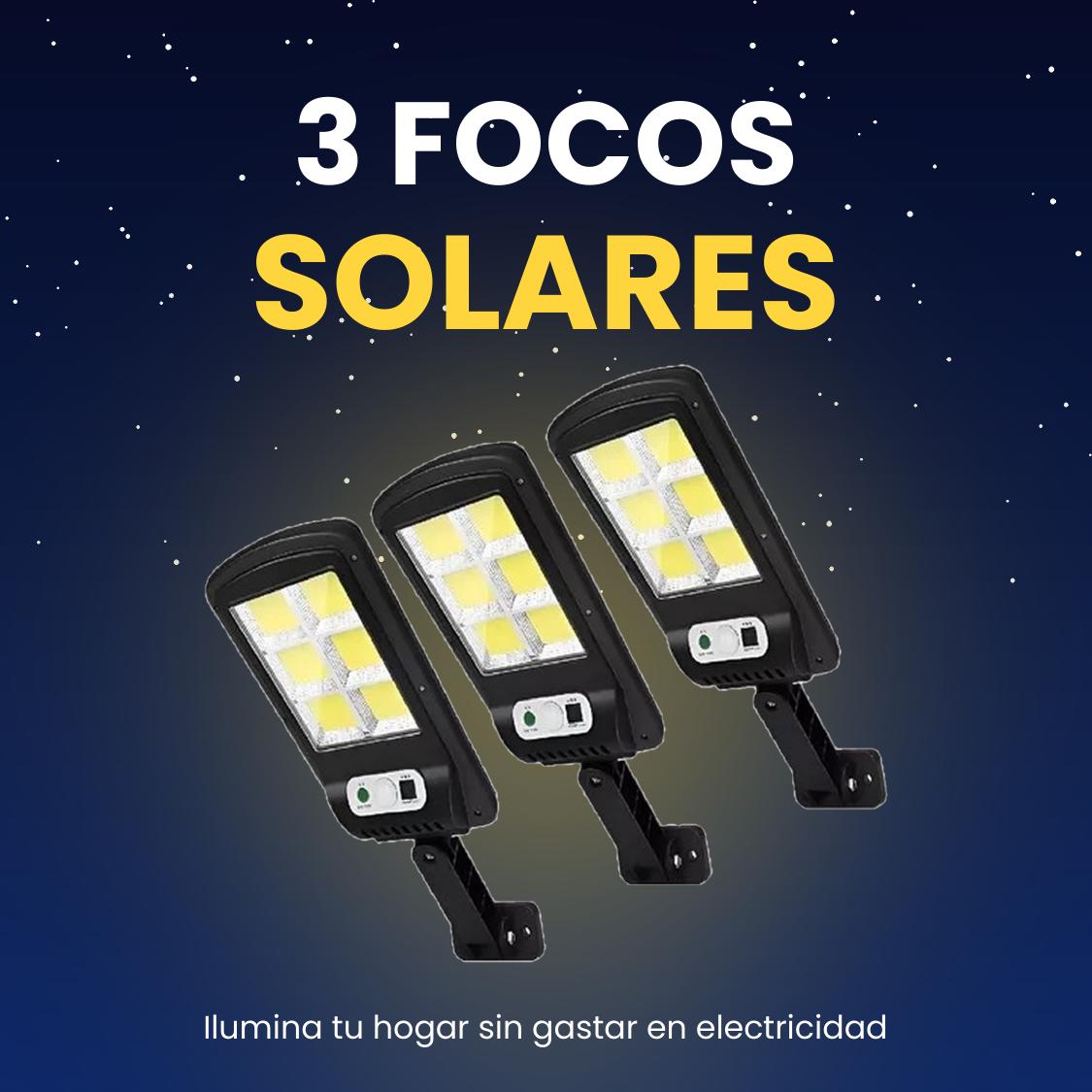 PACK 3 FOCOS SOLARES